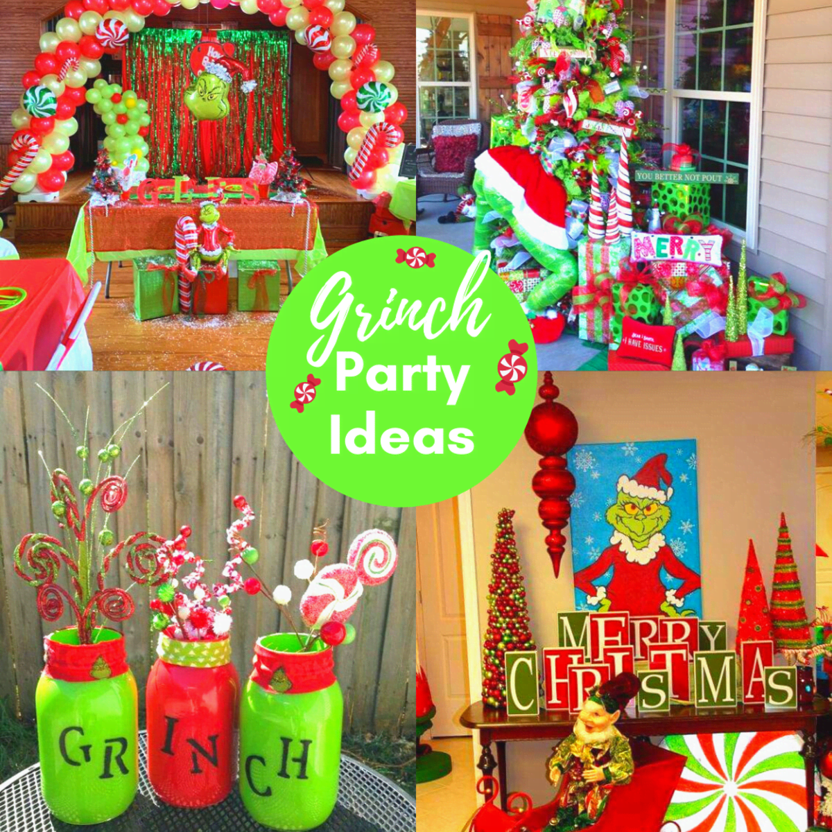 3 pc HOW THE GRINCH STOLE CHRISTMAS Party Balloons Decorations Supplies 