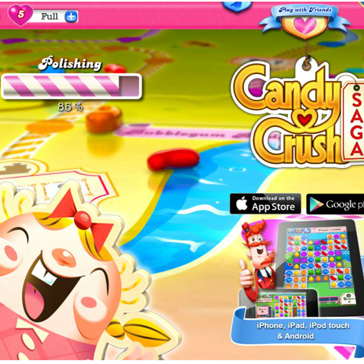 why wont candy crush load