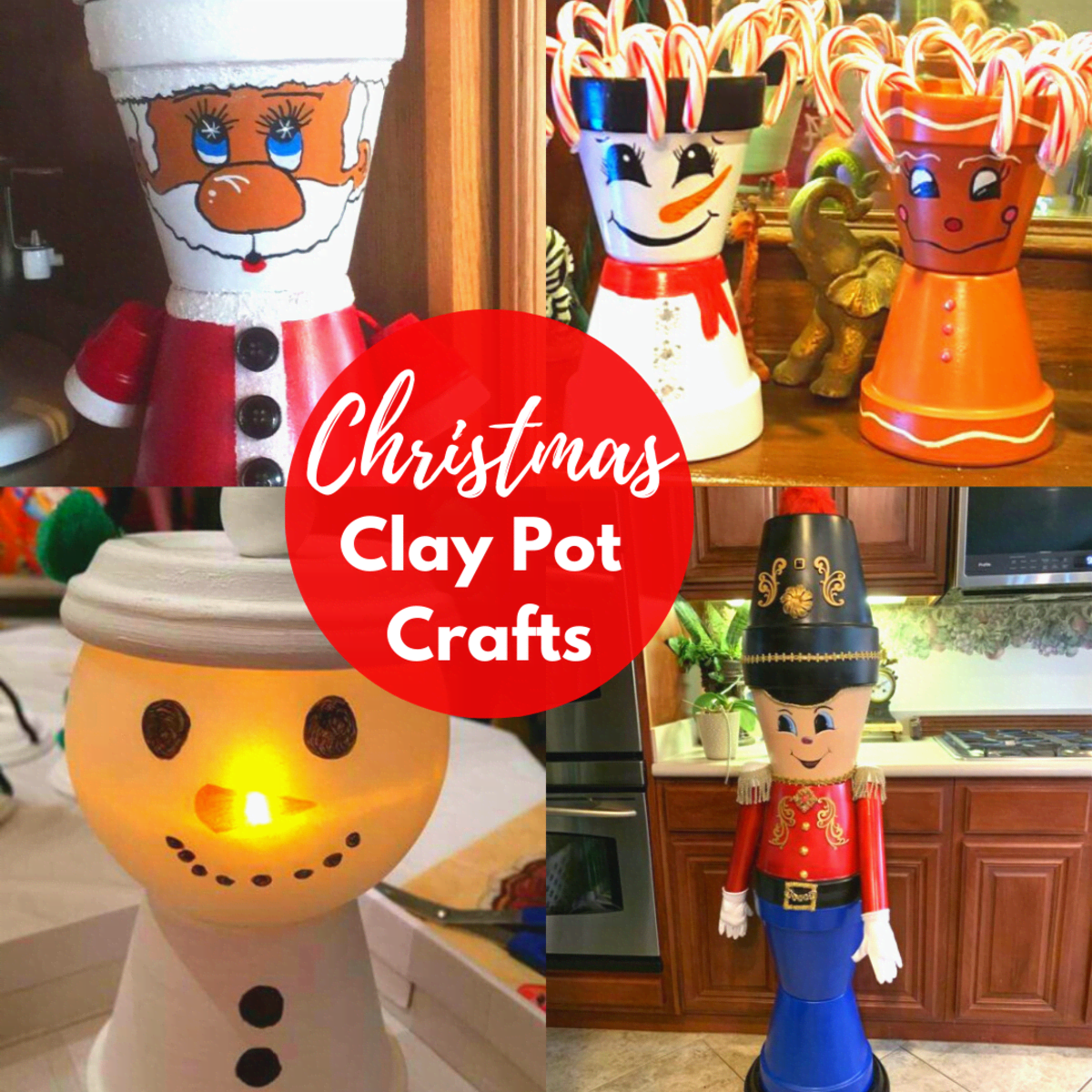 snowmen flower pot crafts