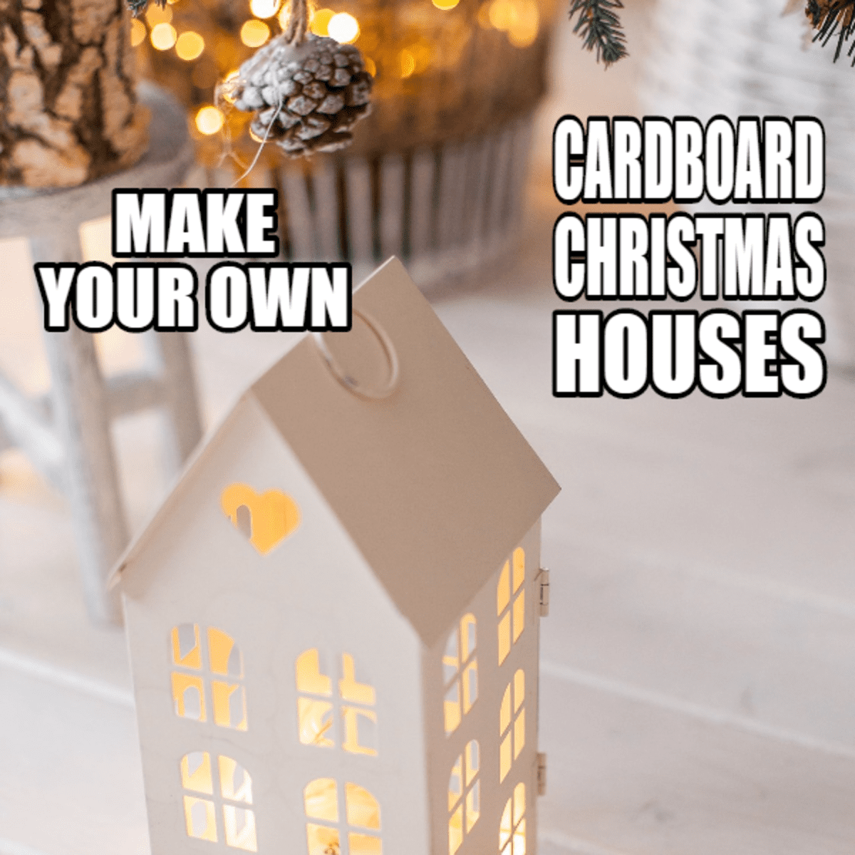 Create A Modern Mini Cardboard Holiday Village