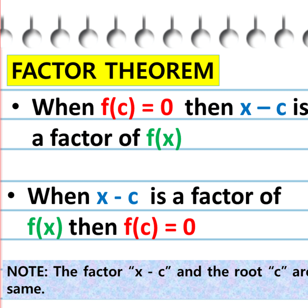 Using The Factor Theorem In Finding The Factors Of Polynomials With Examples Owlcation