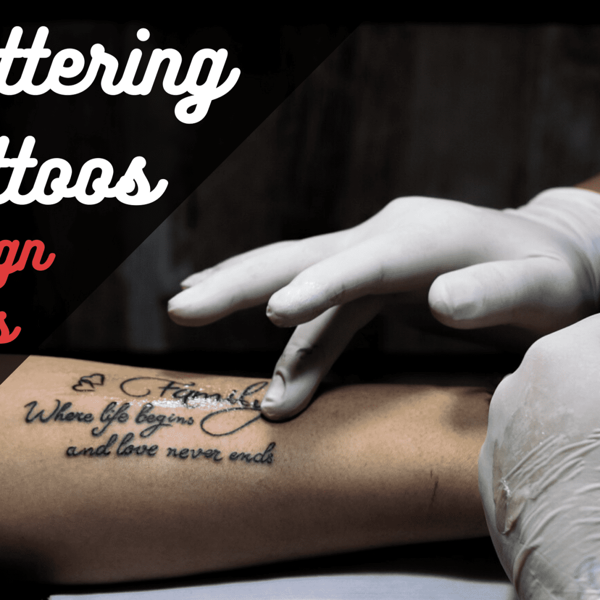 Lettering Tattoo Ideas, Pictures, and Designs - TatRing
