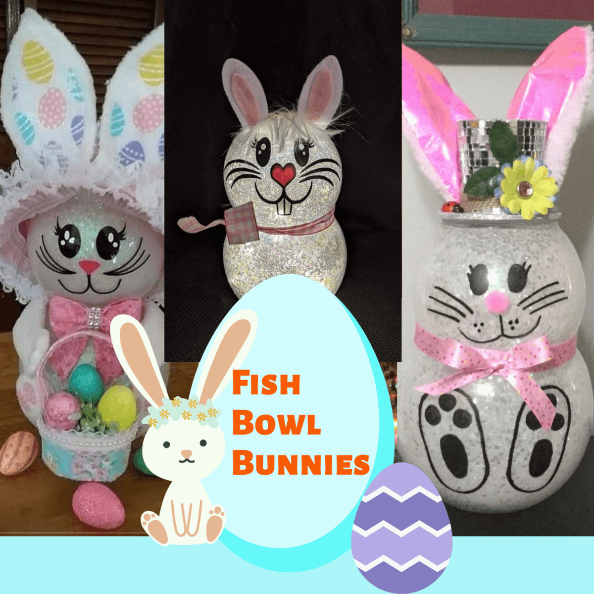 20+ Dollar Store Easter Crafts - Fish Bowl Bunnies - HubPages