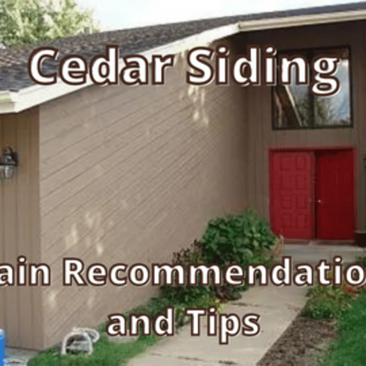 staining cedar siding