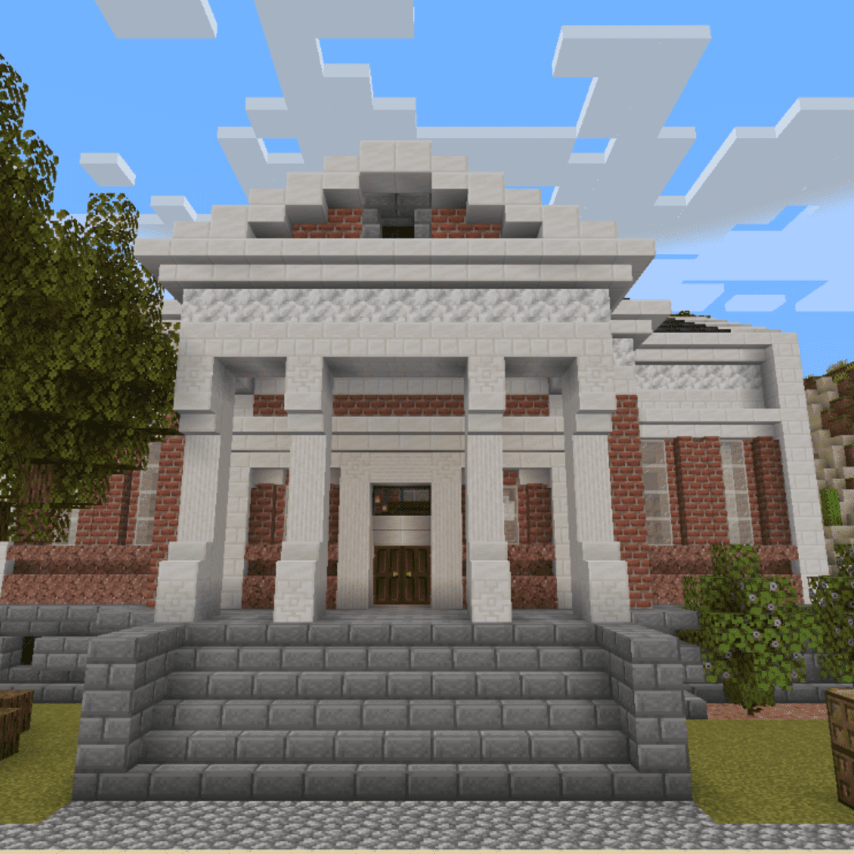 Minecraft Building A Library 