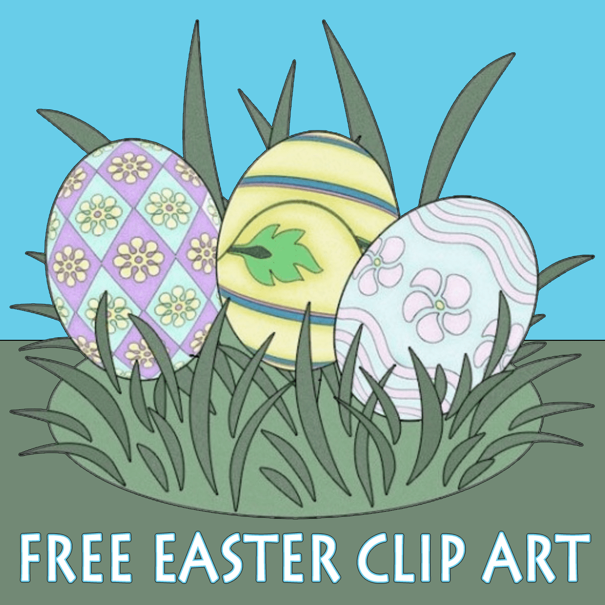 church easter egg hunt clip art