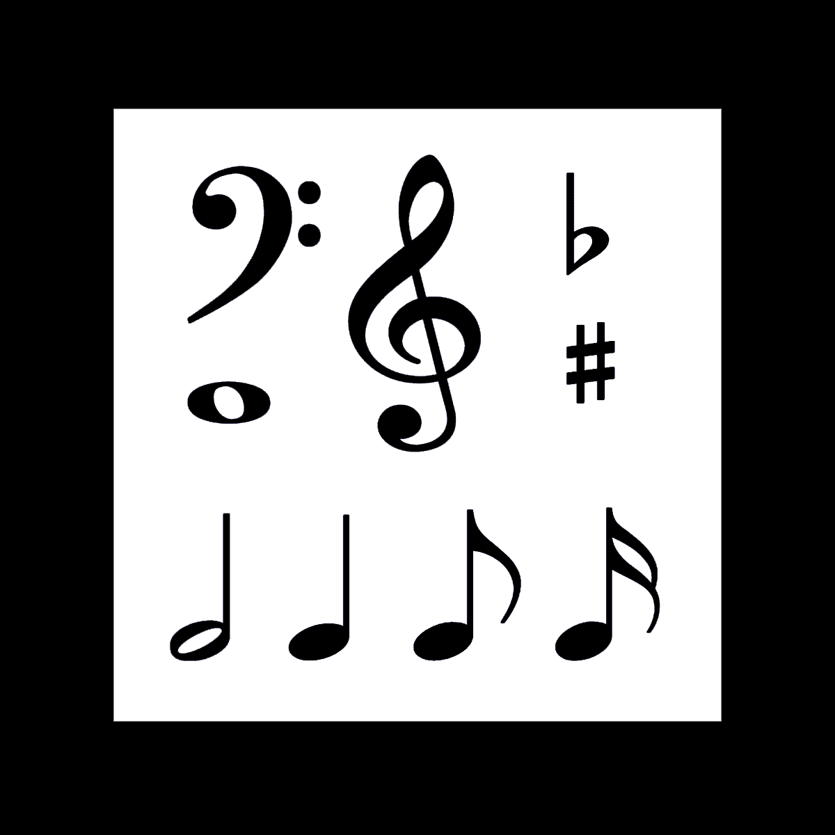 oxígeno Insatisfecho lotería Free Clip Art - Music Notes & Symbols - HubPages