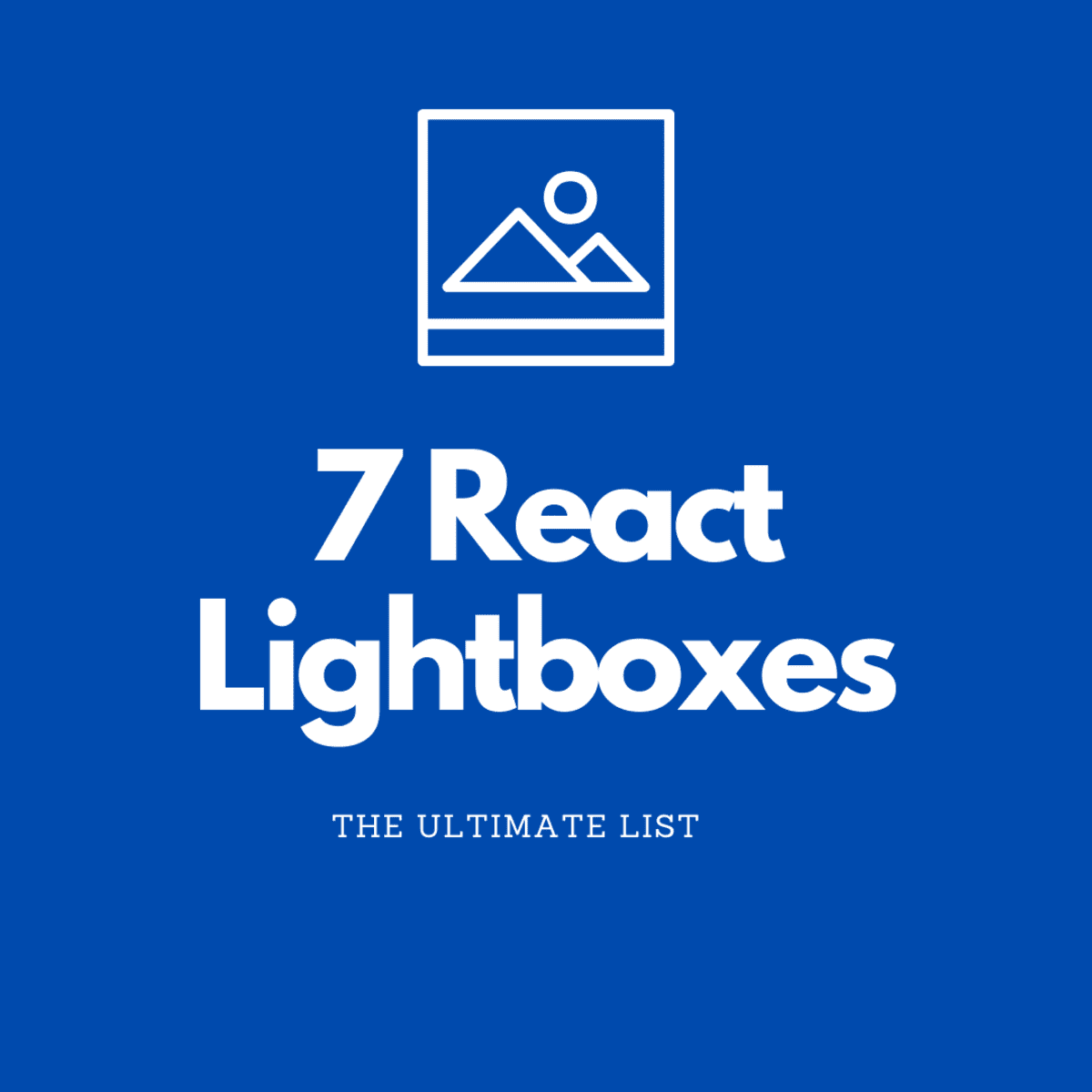 Yet Another React Lightbox - Modern lightbox component for React