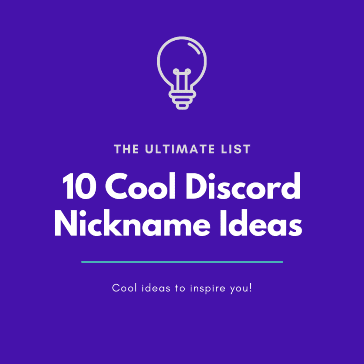 10 Cool Discord Nickname Ideas You Should Check Out: The Ultimate ...