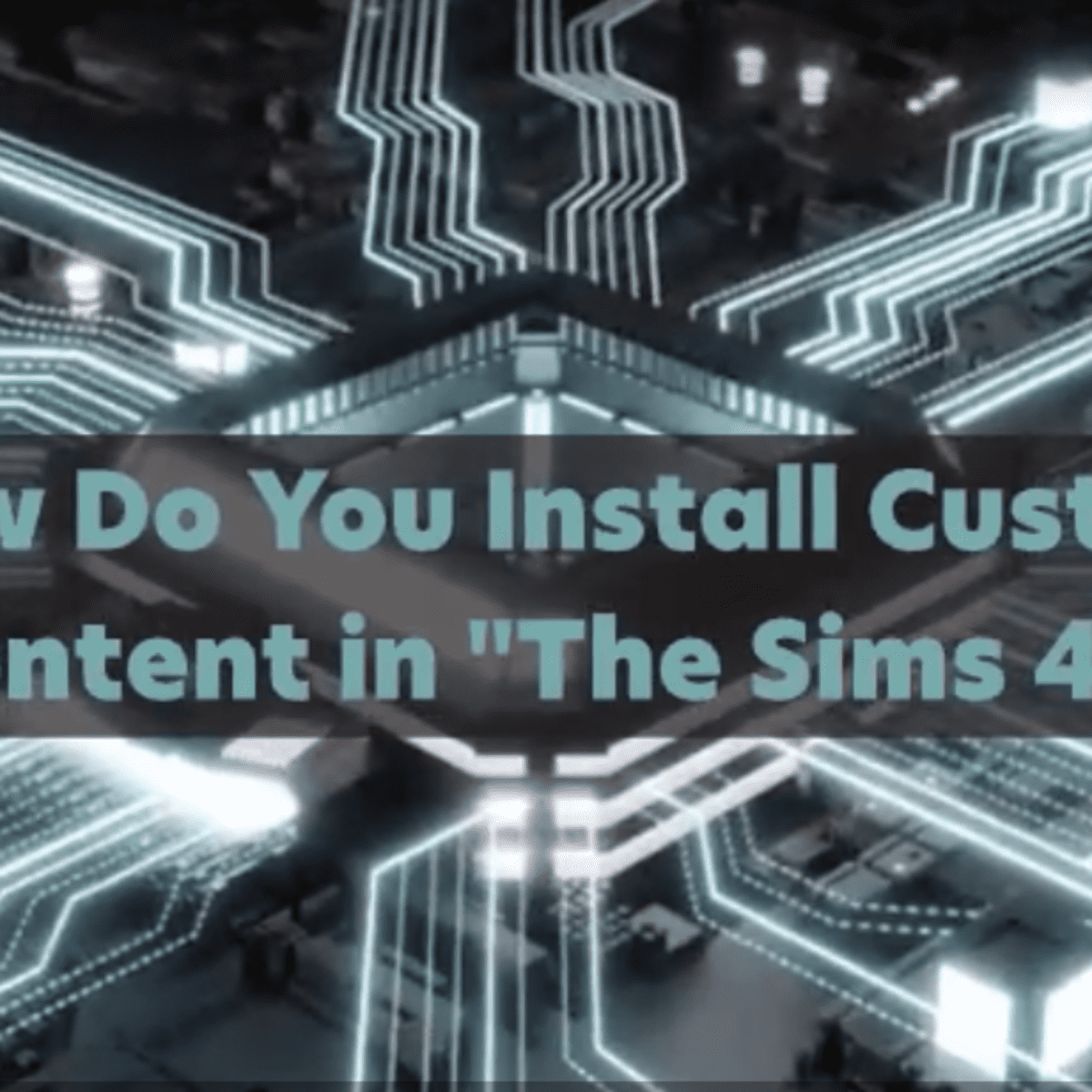 how to install custom content sims 4