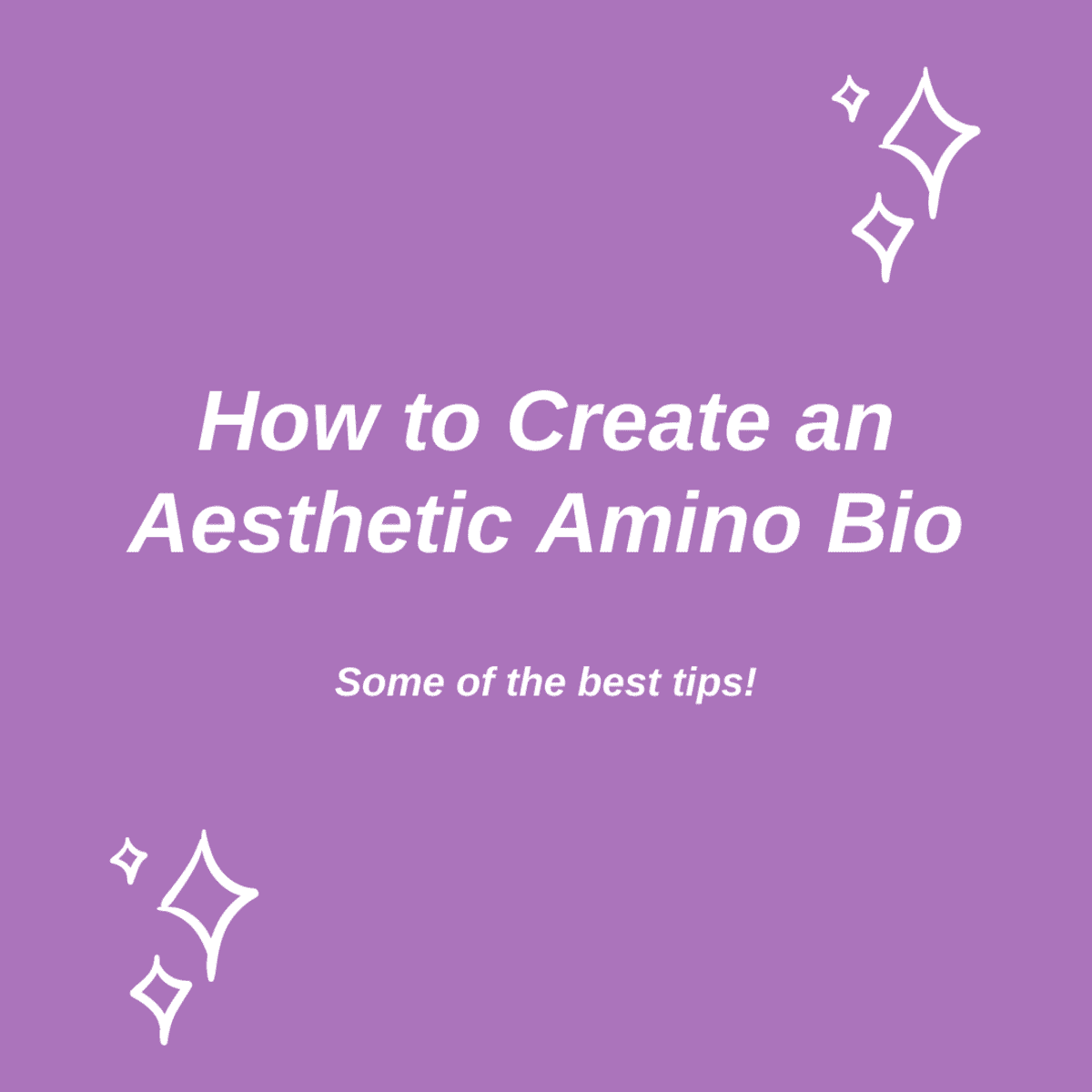 Soft Short Aesthetic Bio Template Amino