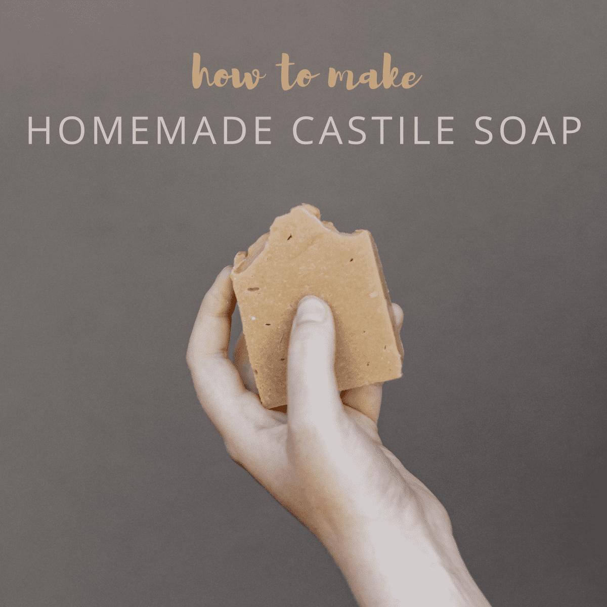 Hot Process Castile Soap Recipe for Bars or Liquid - FeltMagnet