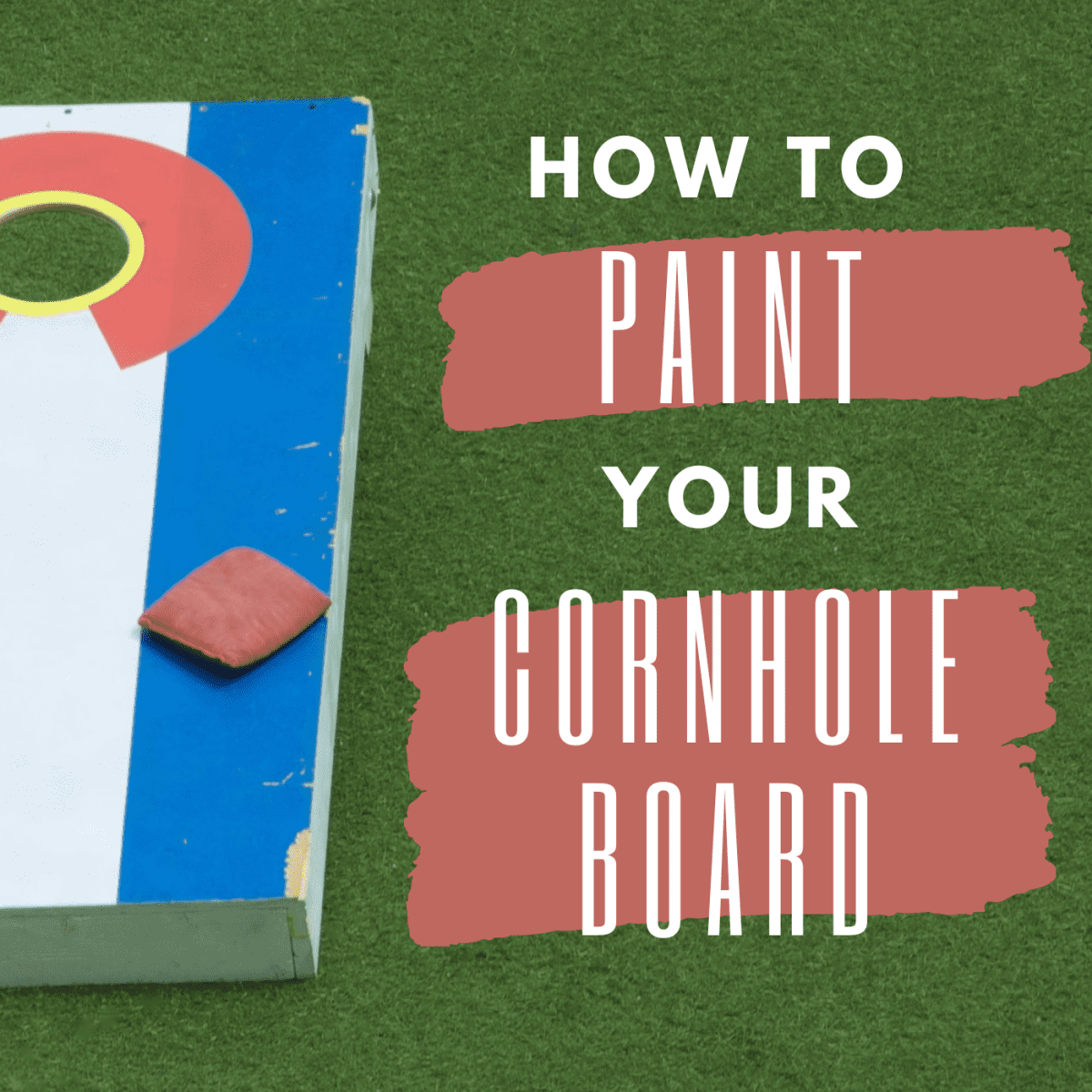 Painting Cornhole Boards  i should be mopping the floor