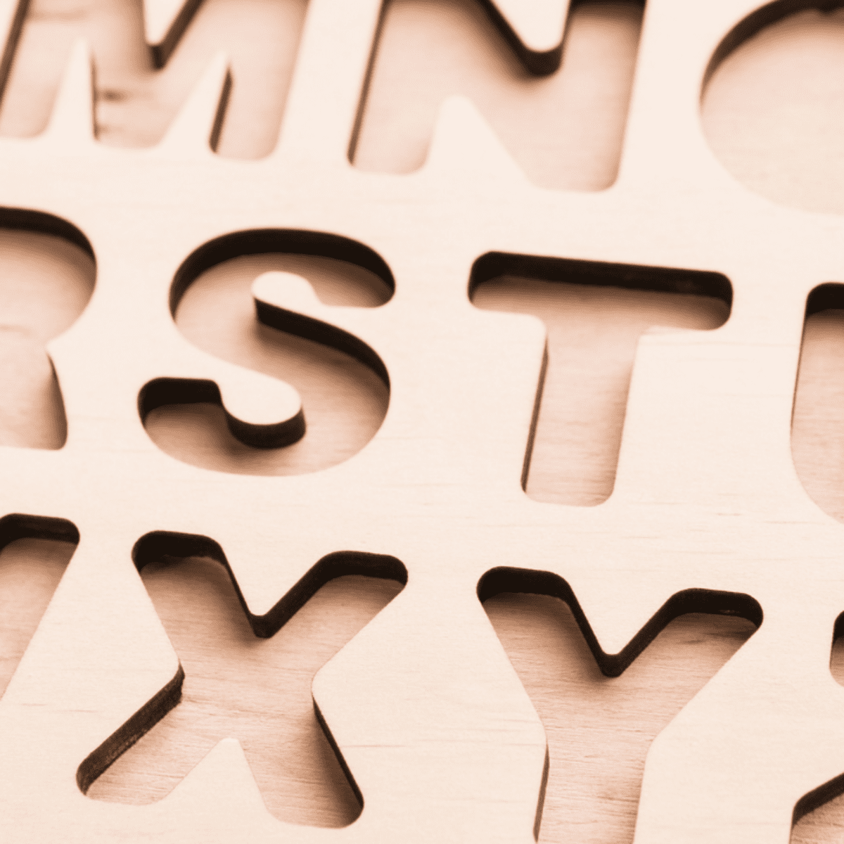 cursive letter m stencil