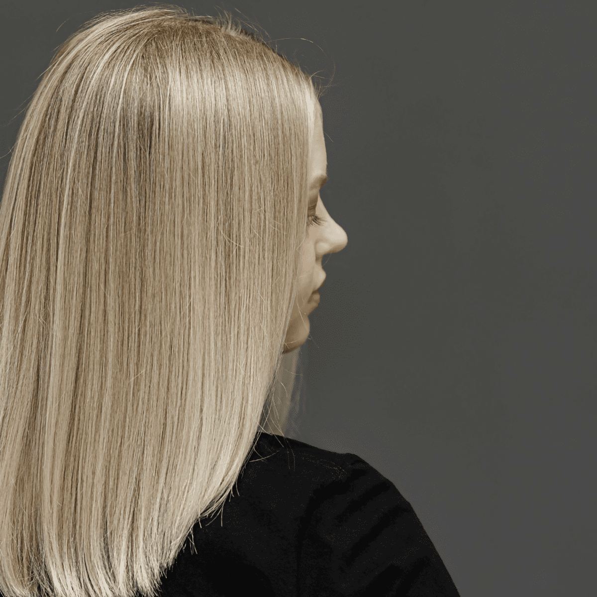 blonde hair back view png