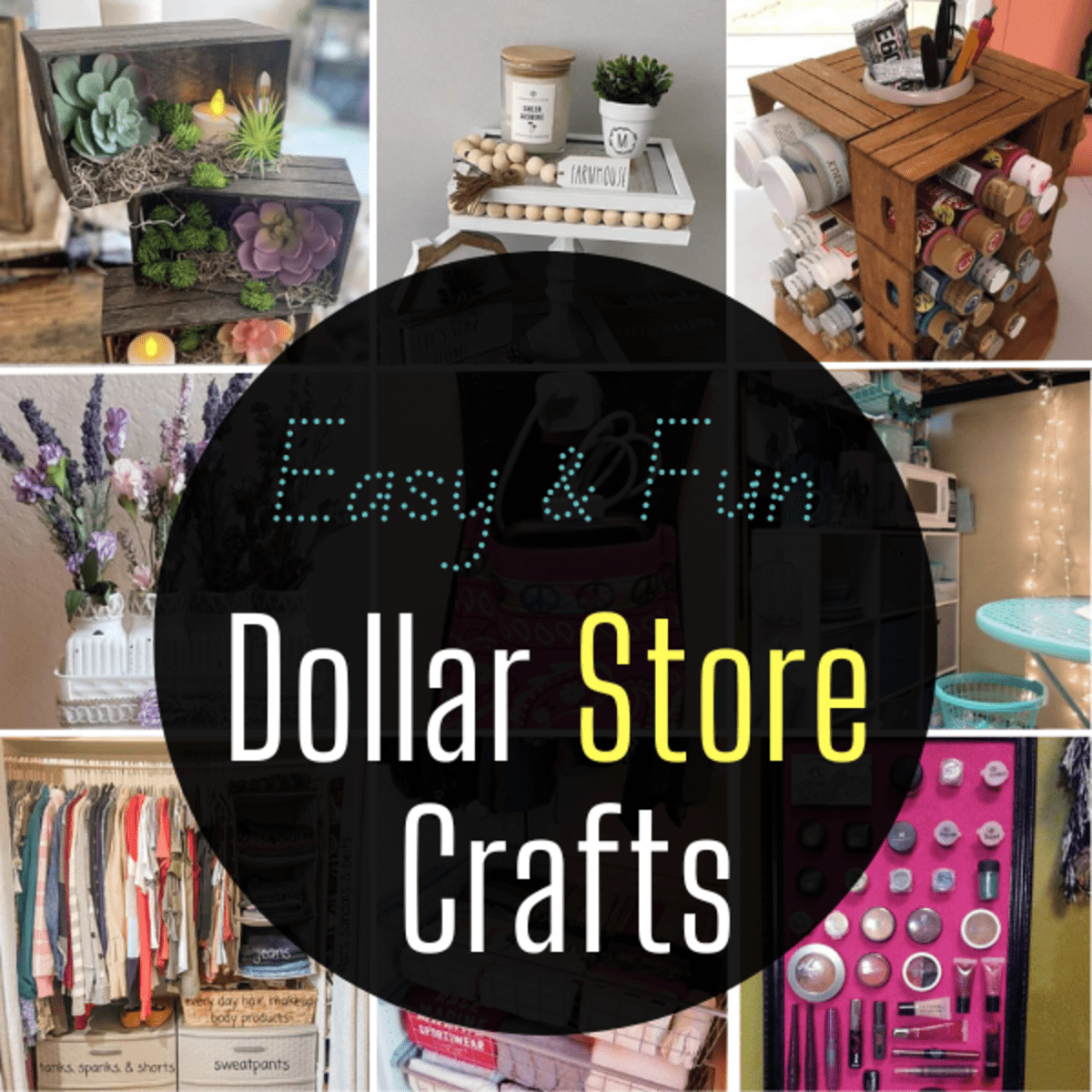 10 Vertical Craft Storage Ideas  Dollar store crafts, Dollar