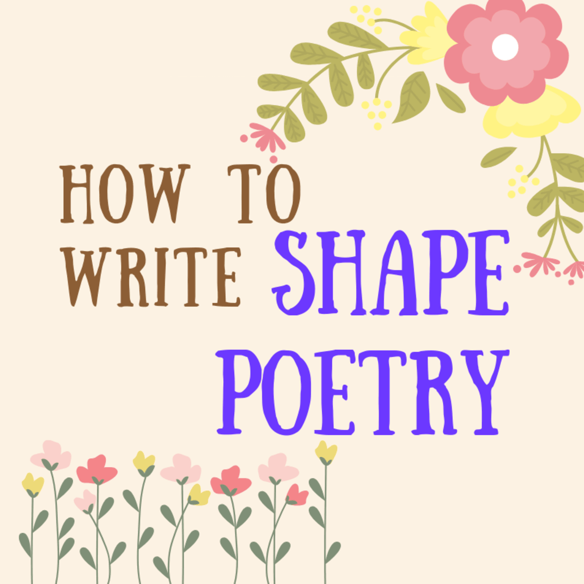 How To Write Shape Poetry Hobbylark Games And Hobbies