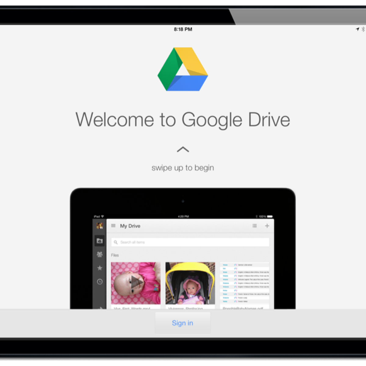 how to use google drive for ipad