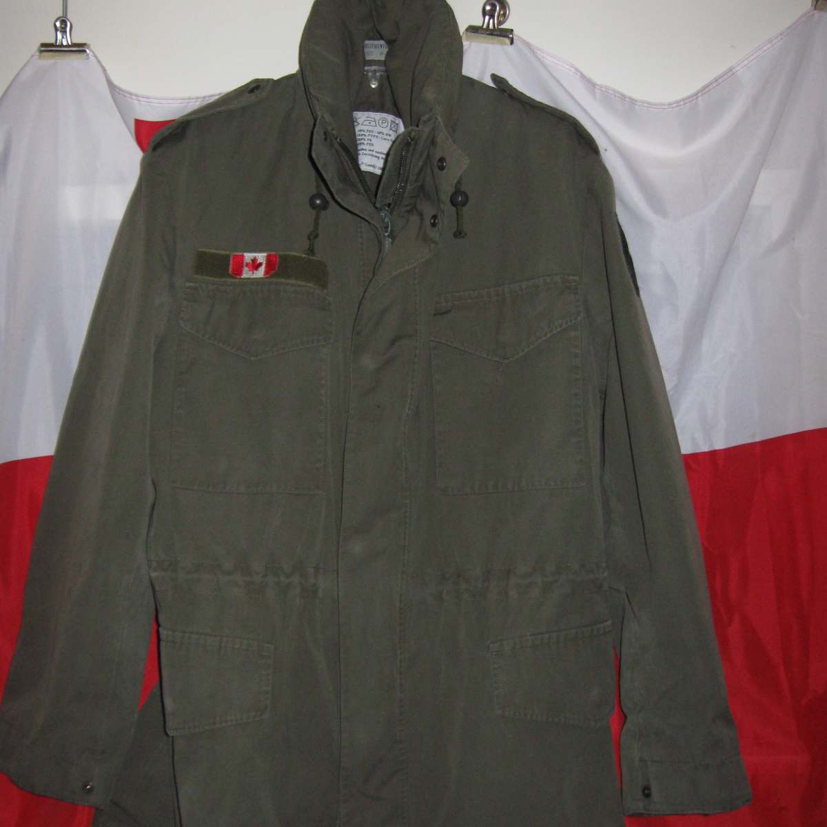 Original Austrian BH army combat M65 jacket OD military olive drab