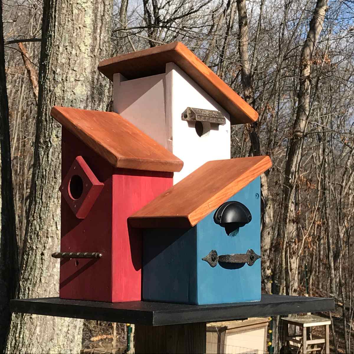 View of Wood Bird House Designs 47 Rustic Birdhouses And Bird Feeders