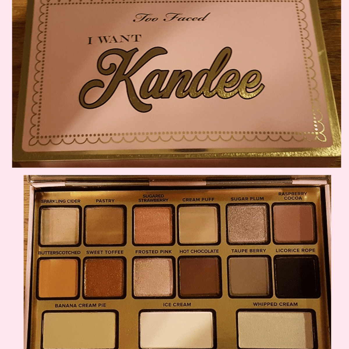 Too offers Faced kandee eyeshadow pallete