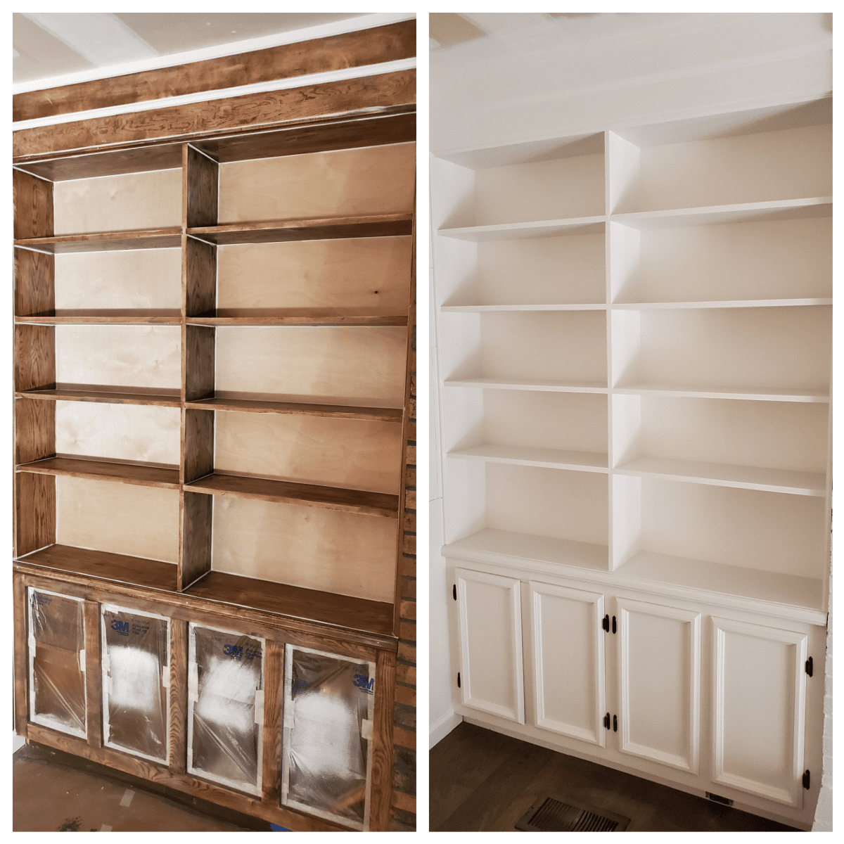 Painted wood online bookcase