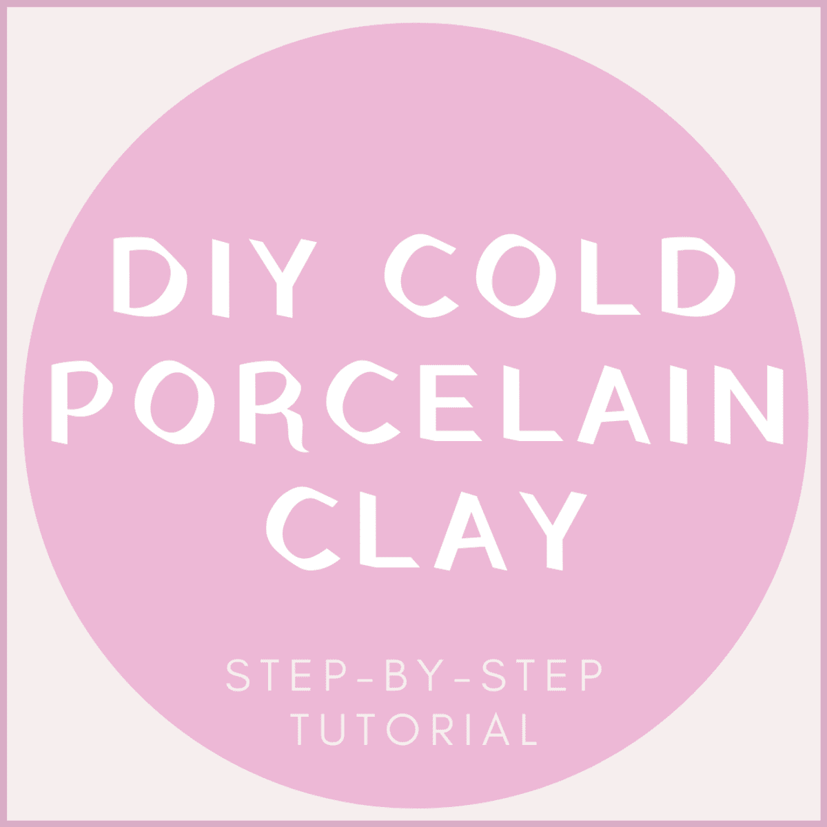 Diy cold online porcelain clay