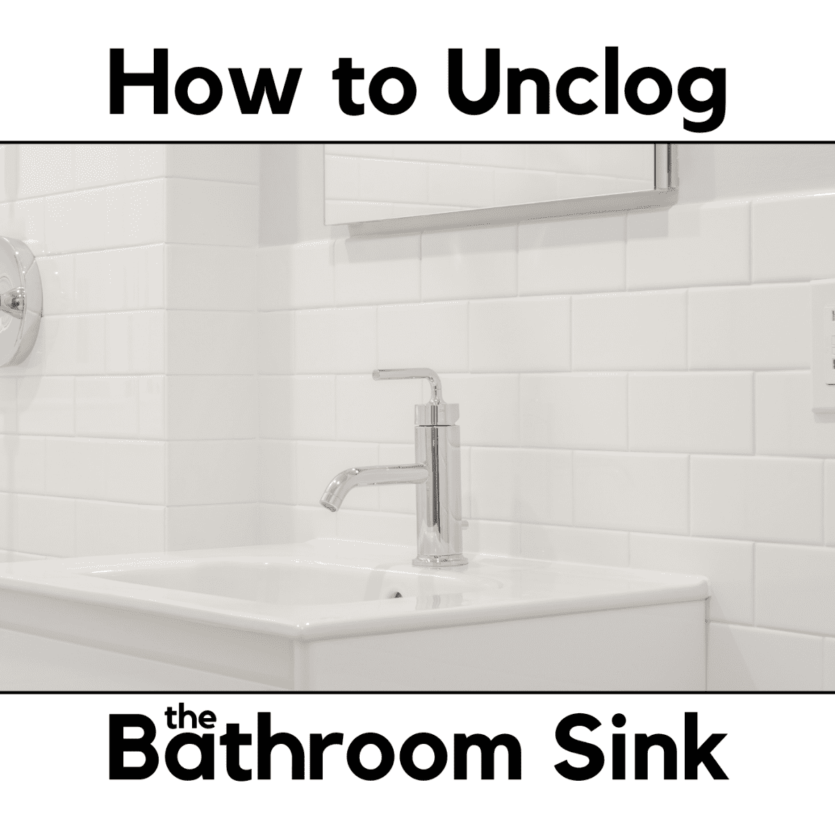 clogged bathroom sink hack