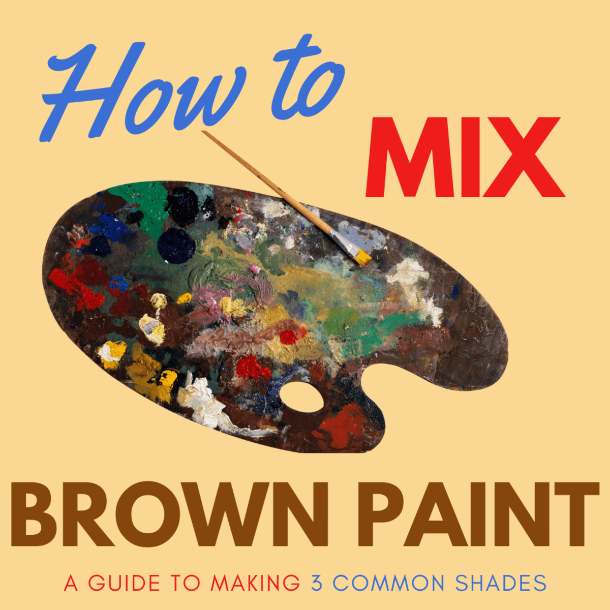 How to Make Brown Paint 3 Common Shades FeltMagnet