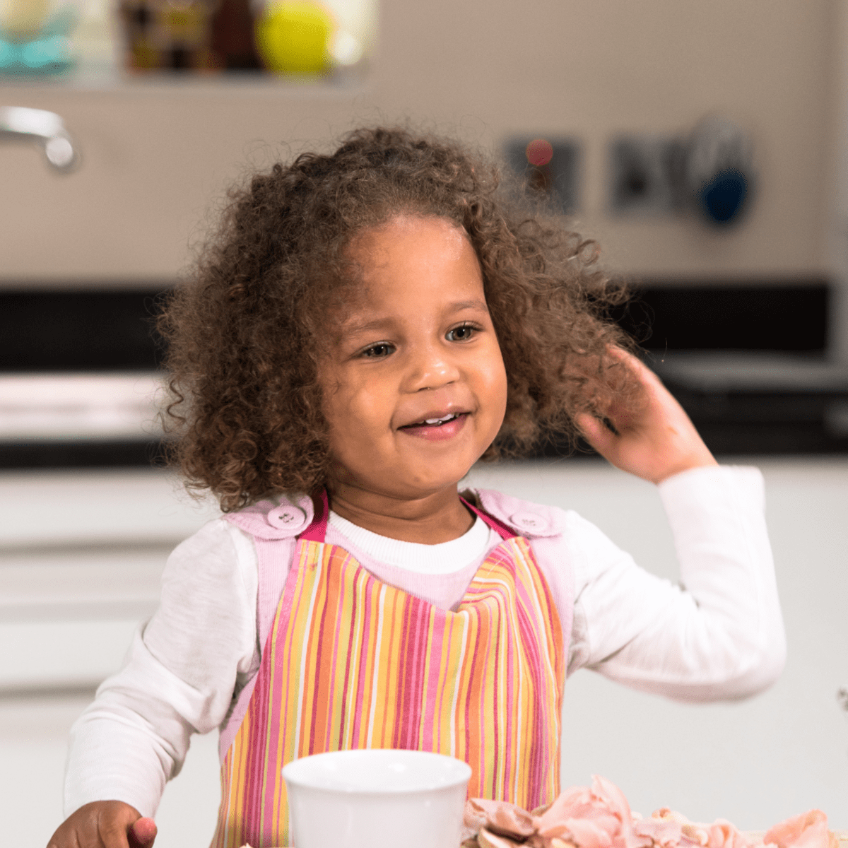 Mixed babies with straight clearance hair