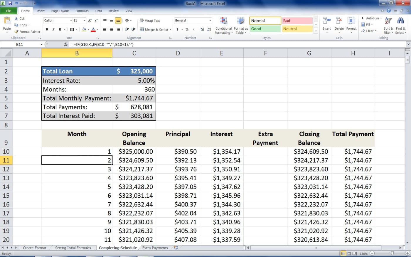 mortgage loan payment calculator