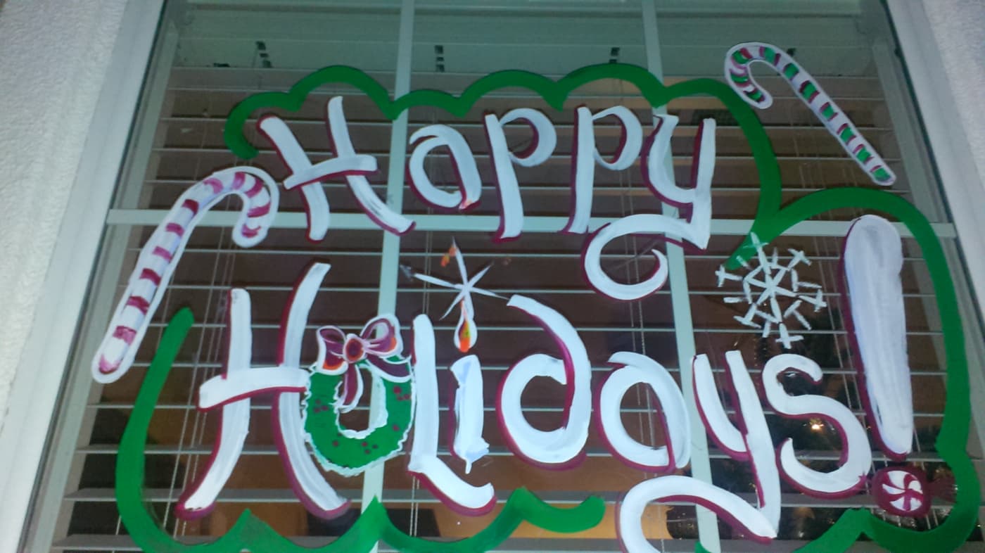 Christmas Window Paintings - HubPages