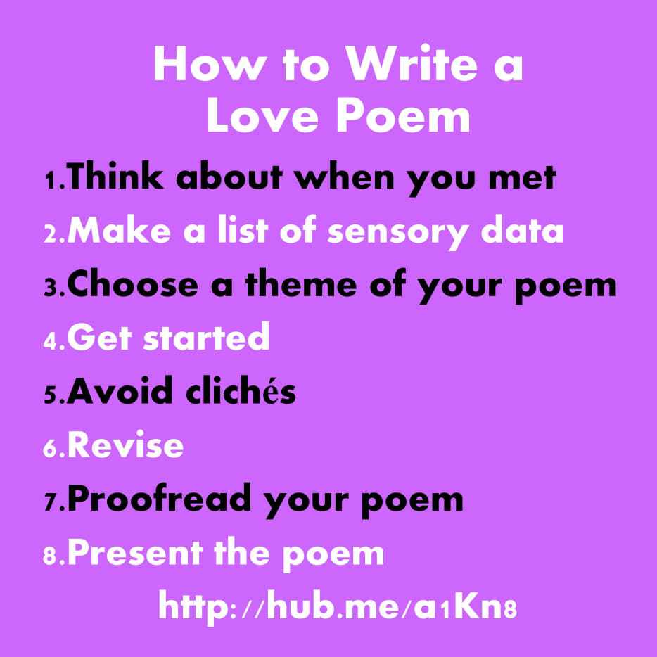 How to Write a Love Poem for Your Girlfriend Boyfriend Wife or Husband ...