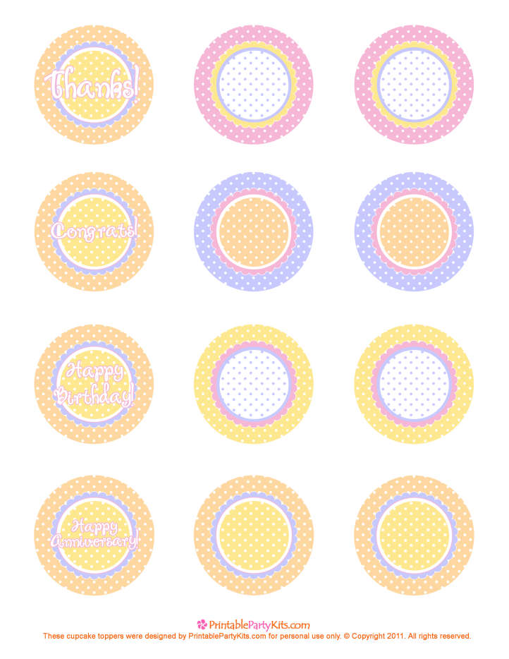 Free Printable Cupcake Toppers - HubPages