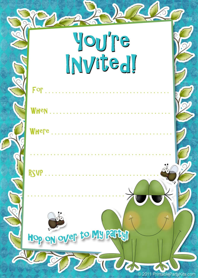 Free Printable Boys Birthday Party Invitations HubPages