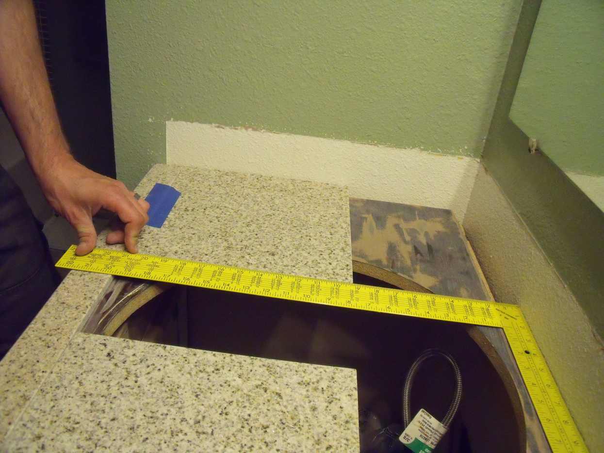 How to Replace a Bathroom Countertop With Granite Tile Dengarden