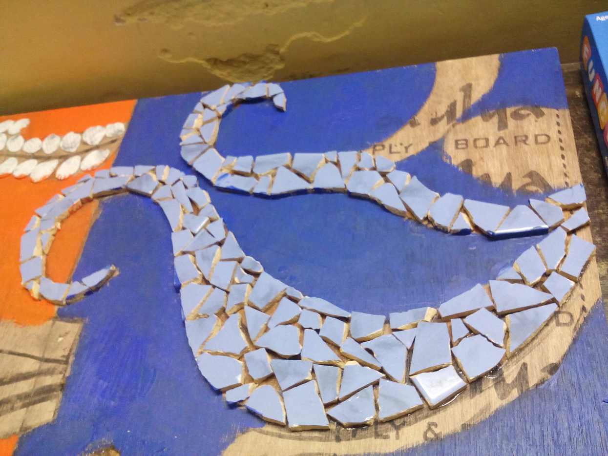 How to Make a Beautiful Wall Mural With Waste or Upcycled Materials