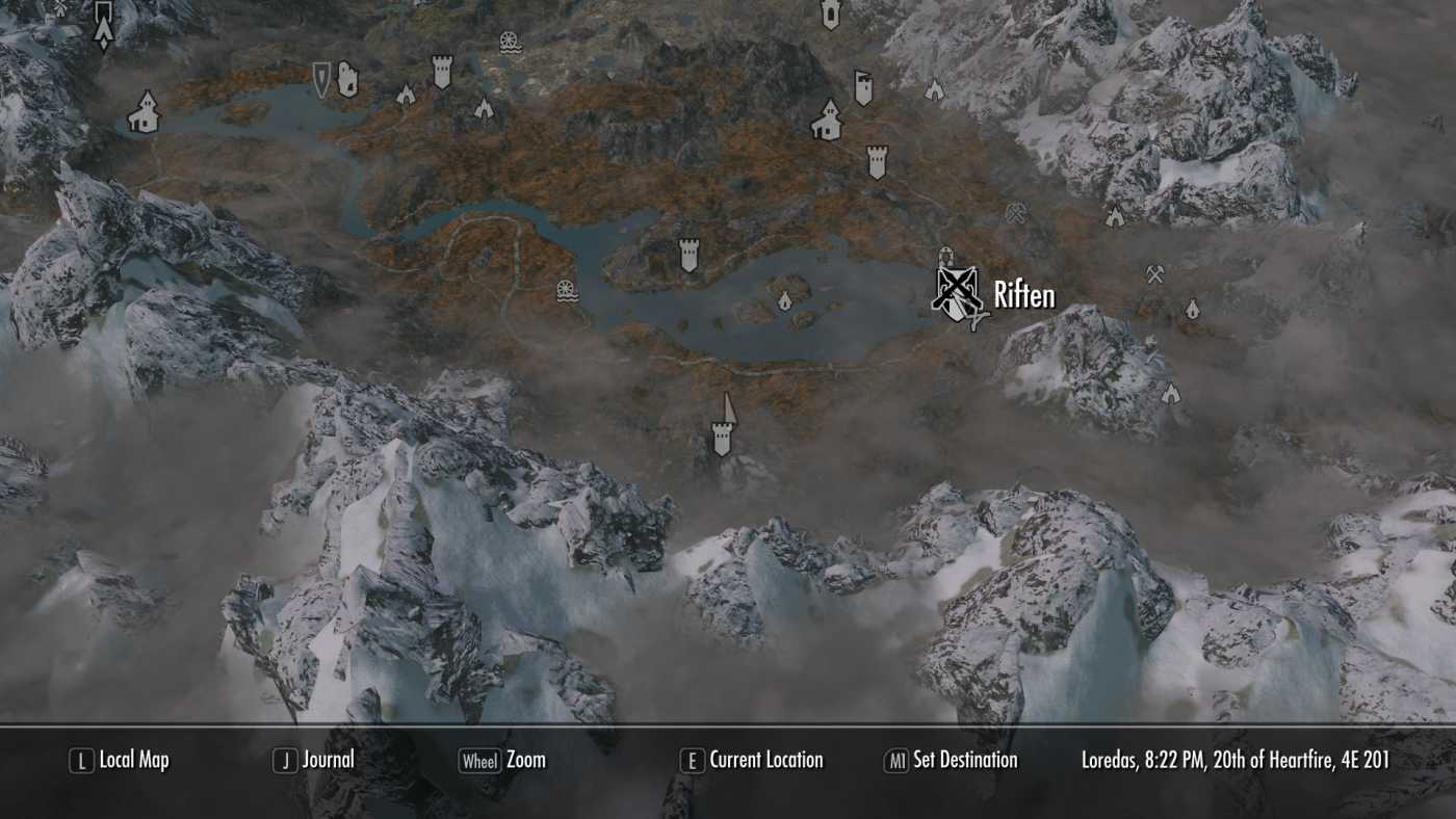 The Locations of the Most Abundant Amounts of Blisterwort in "Skyrim