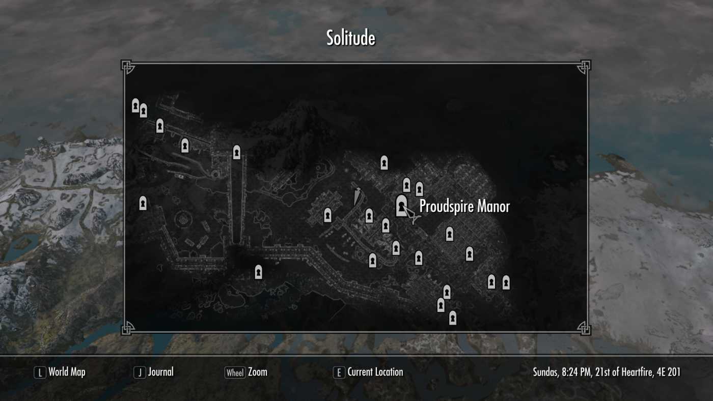 The Locations of the Most Abundant Amounts of Blisterwort in "Skyrim