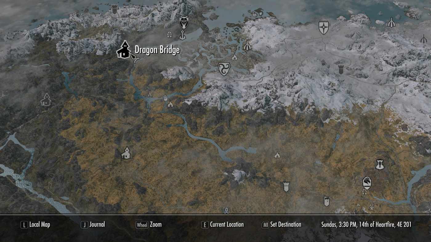 The Locations of the Most Abundant Amounts of Blisterwort in "Skyrim