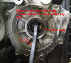 Replacing the CV Axle Shaft and Output Shaft Seal, or Replacing a CV