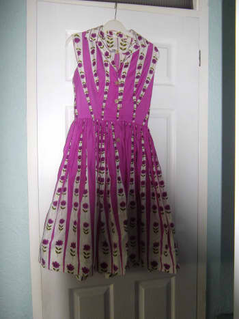 Vintage summer dress from the sixties.