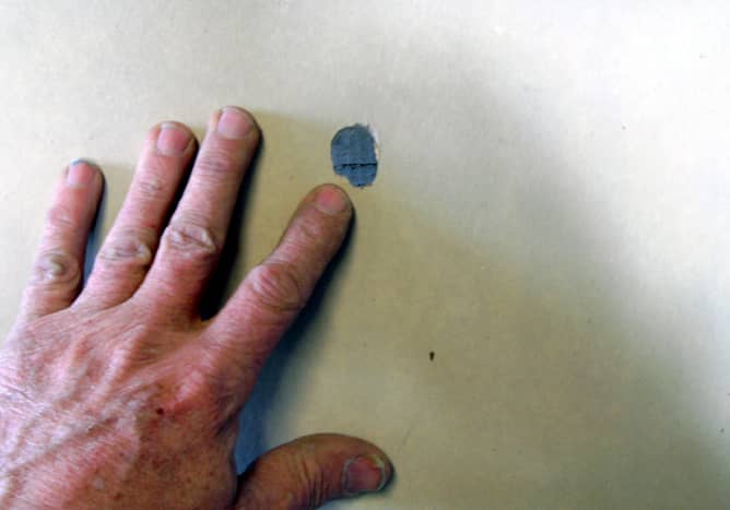 Holes this size and smaller are easily repaired