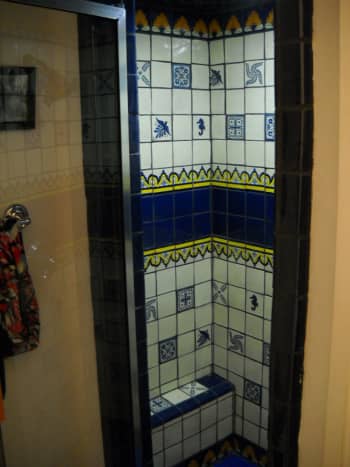 Bathrooms Using Mexican Talavera Tile, Mexican Tile Shower Ideas