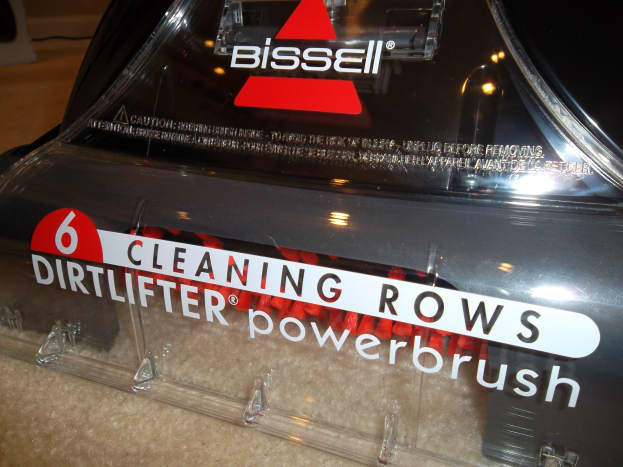 The Bissell PowerBrush helps clean deep into carpets.