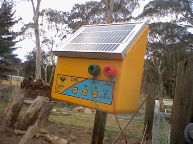 Cost effective electric fencing when living off the grid. This is our solar electric fence control box.