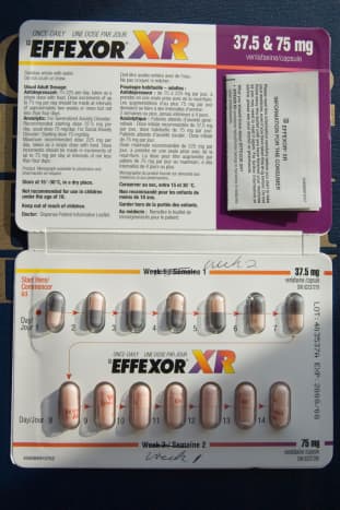 Effexor XR 37.5mg/75 mg two-week sample pack