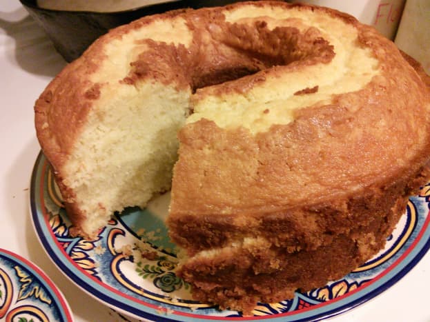 Look at this amazing pound cake! My husband is from North Carolina. He was raised by many talented female role models growing up. This recipe is from one of his southern mamas, Miss Donna, a woman with a heart full of love. 