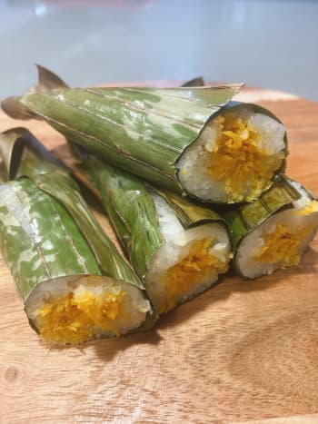 Banana Leaf Rice Wraps recipe