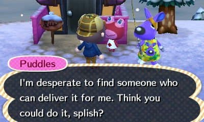 Sometimes villagers will ask you to deliver something to another villager.